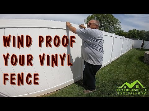 Wind Proof a Vinyl Fence