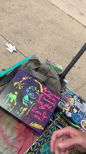 14 reactions | Drawing a free hand circle for a large public art #floweroflife ground mural. Come say hello, maybe collaborate and/or buy some art!Share video please, trying to hit the road to Chicago asap! | Lakey360 | Facebook