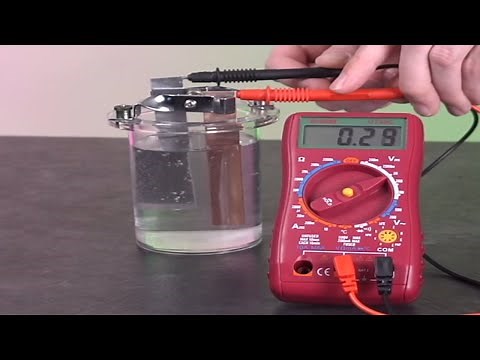 Demonstrate the Conversion of Chemical Energy Into Electrical Energy | Voltaic Cell with Electrodes