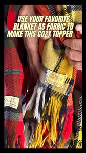 It’s GAME Day in KC and it’s going to be a cold one!! How about an AnyTime Topper made from vintage blanket? Here is some inspiration for you from last year’s Chiefs run! Mr. B modeled for me with Jason Kelce’s iconic pose! I wonder what @taylorswift_and_traviskelce will be wearing today? Want to learn more about easy sewing patterns for upcycling? Join my newsletter at AmyBarickman.com! It’s fun and FREE! I will be joined by an amazing upcycling expert my KC pal Karen Sullivan @sullysupcycled i