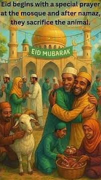 "Eid al-Adha Explained: The True Story of Sacrifice | Why Muslims Celebrate It 🕋" #shorts