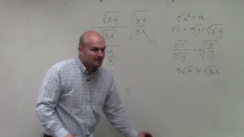 Learning to rationalize the denominator so that you can simplify a radical expression