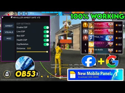 😱 Free Fire OB53 Headshot Panel 🔥 Antiban Mod Menu + Injector 2026 | 100% Safe No Ban ✅