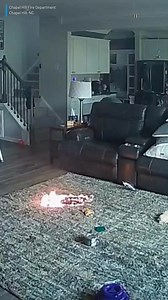 Yikes! Video shows a lithium-ion battery bursting into flames after a dog got hold of it and chewed on it, breaking the protective features. The fire department says there was only some smoke damage and a ruined rug. | WLBT 3 On Your Side