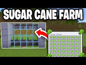 How To Make Sugarcane Farm In Minecraft 1.21! (Java & Bedrock) - Easy Sugar Cane Farm