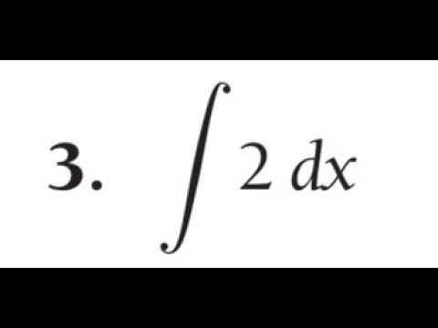 Find the indefinite integral of 2 dx