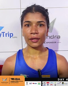 1.6M views · 205K reactions | Defending champion Nikhat Zareen talks about her R32 bout, crowd support and more ️ Listen in  壘 IBA Womens World Boxing Championships  March 15 - 26  New Delhi #AjaySingh #itshertime #WWCHDelhi #WorldChampionships | Boxing Federation of India | Facebook
