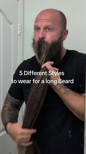 5 Different Styles to Wear with a long Beard #beards #beardcare #beard #braids #beardsoftiktok