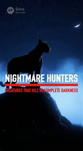 “NIGHTMARE HUNTERS – CREATURES THAT KILL IN DARKNESS”#wildlife #nighthunters #nocturnal #animalfacts