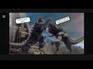 Godzilla vs Axor fight voice over