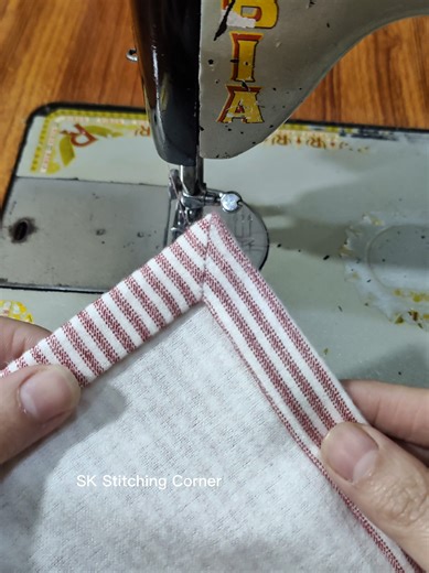 Master Perfect Corners on Tea Towels with This Easy Sewing Method