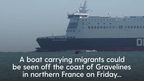 Suspected migrants seen crossing Channel