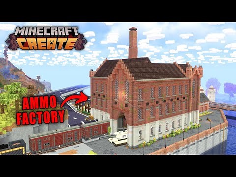 I Built An AMMUNITION Factory In Minecraft Create Mod
