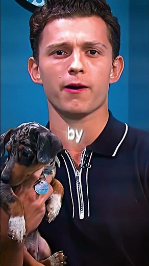 Tom Holland REVEALS Cute Spider-Dogs! #shorts