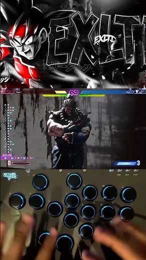 How To Do Akuma’s Dash Up Raging Demon On Hitbox/Leverless #Akuma #RagingDemon #Streetfighter6