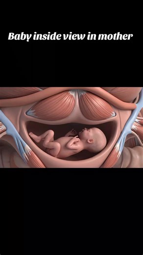 Baby inside view in mother #process #human #anatomy #foryoupage #delivery