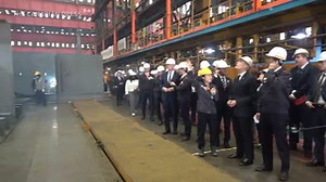 Carney tours Hanwha Ocean shipyards in South Korea