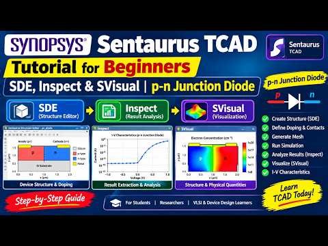 Synopsys Sentaurus TCAD Tutorial for Beginners | SDE, Inspect & SVisual | p-n Junction Diode