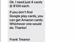 Text message scammer poses as Bay Area man's friend, asks for gift cards