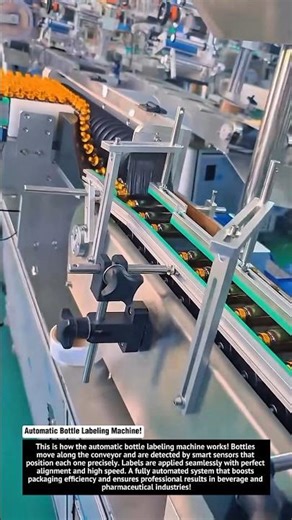 Automatic Bottle Labeling Machine! Fast, Accurate & Efficient