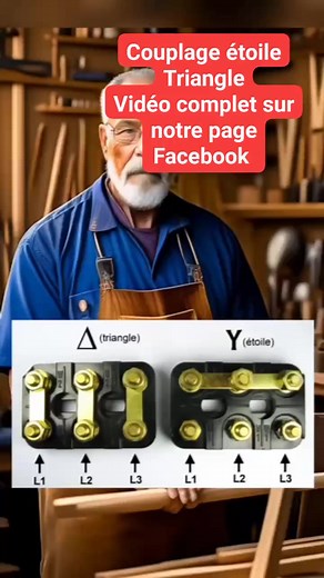2K views · 46 reactions | Couplage étoile triangle #Electricity #electricite #electrician #automobile #mecanique #synchrone #asynchron | Abdellah Électricien | Facebook