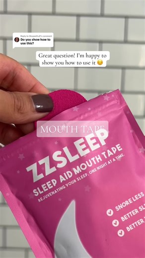 Replying to @ShopwithJZ Mouth tape application for a restful night 😌 #zzsleep #mouthtape #mouthtapeforsleeping #mouthtapesleeping #mouthbreather #ttshop #tiktokshop #Tiktokshopholidayhaul #Tiktokshopcybermonday #Tiktokshopblackfriday