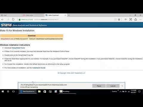 Comment installer stata