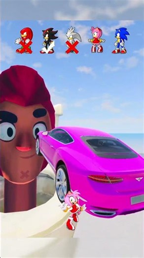 SONIC vs SKIBIDI COLT JUMP CHALLENGE - BeamNG GONE WRONG #beamngdrive #cars