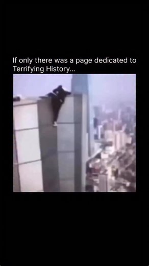 Terrifying History on Instagram: "On November 8, 2017, 26-year-old Chinese daredevil Wu Yongning fell to his death while attempting an extreme rooftop stunt on a 62-story skyscraper in Changsha, Hunan Province. Known as China’s first “rooftopper,” Wu had gained internet fame for his dangerous videos showing him hanging off skyscrapers without any safety equipment. His final stunt, reportedly attempted for a cash prize to fund his wedding and his mother’s medical treatment, ended in tragedy when 