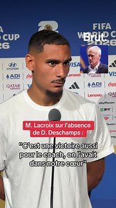 Maxence Lacroix sur l’absence de Didier Deschamps face à la Norvège lors de la victoire de la France en Coupe du monde. #deschamps #equipedefrance #lacroix #coupedumonde #coupedumonde2026