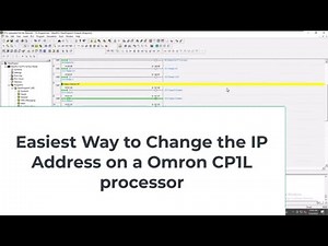 Easiest Way to Change the IP Address on an Omron CP1L Processor