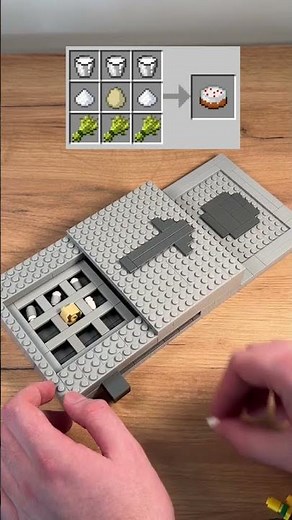 Crafting Lego Minecraft Cake #lego