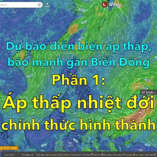 Forecast of Strong Storm Developments near the East Sea: Tropical Depression Officially Formed