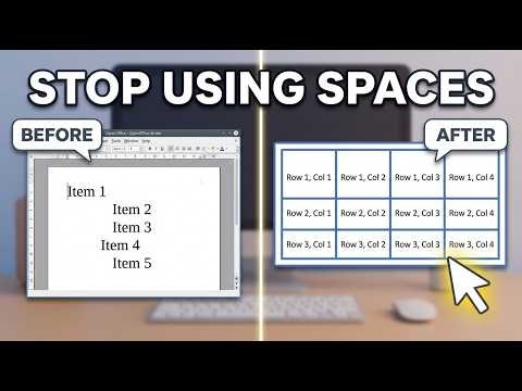 Stop Rebuilding Lists, Use a Table Instead #OpenOffice #WriterTips