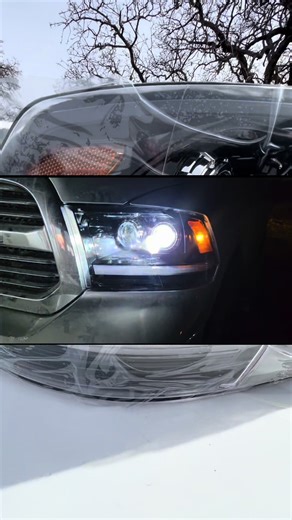 Full LED Projector Headlights for 2009-2018 Dodge Ram 1500 2500 3500 Upgrade Complete Assembly Black Housing IP67 Waterproof DOT Compliant