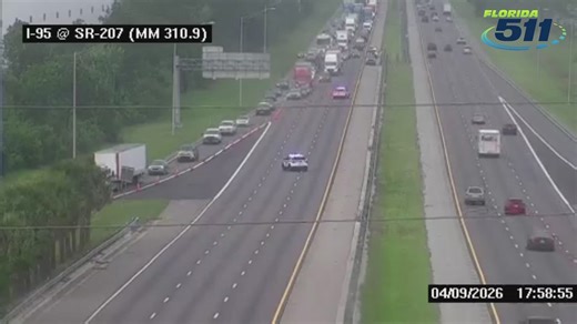 St. Johns County police pursuit ends with crash on I-95 South