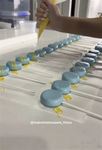 Delicious Cake Pops with Stover's Sky Blue Wafers