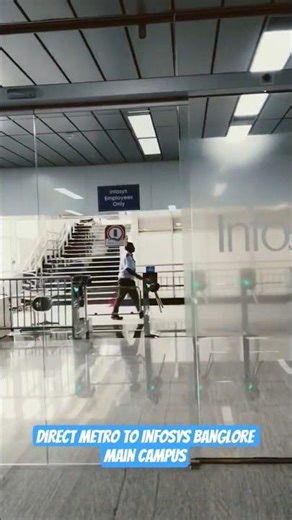 Direct Metro to Infosys Banglore #maincampus #infosys #infy