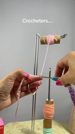 Crocheters Yarn Hack: Transforming Toilet Rolls for Creative Crochet Projects