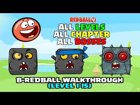 RED BALL 4 - ALL LEVELS ALL CHAPTER ALL BOSSES "B-RedBall Full Android Gameplay"