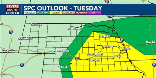 Tuesday Forecast: Weather Alert Day for the possibility of severe weather...