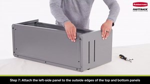 Rubbermaid FastTrack Overhead Wall Cabinet, Storage Cabinet, Garage Storage Systems, Garage Organization