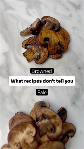 How to Cook Mushrooms So They Brown, Not Steam #mushroom #cooking #shorts