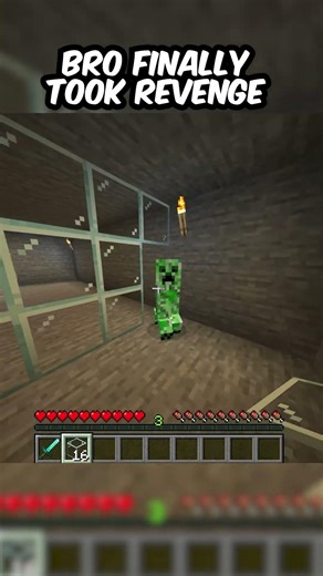 #liriklagu Bro Finally Got Revenge on This Creeper… 💀 #minecraft #shorts