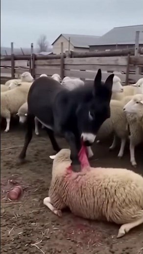 The Donkey Went CRAZY on the Farm!😬