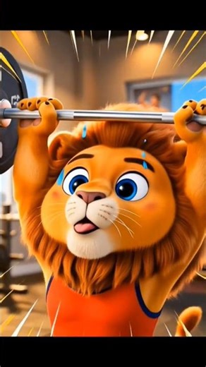 “Gym King Lion Lifting Heavy Weights! 🦁💪 | Unbelievable Strength”