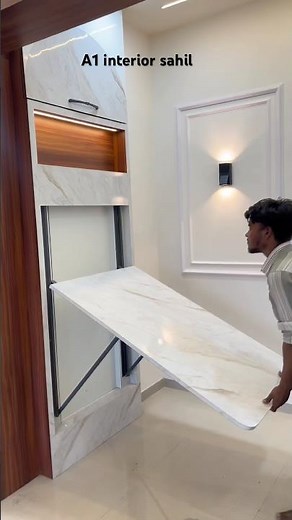 how to make folding table || wallmount dining table #viral #shorts #dining table ing