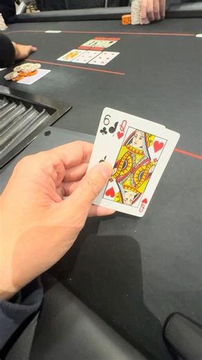 Just now LJ opens 3x, button calls. I have 10 BBs. I call flop I jam and she calls $2200 wsop main