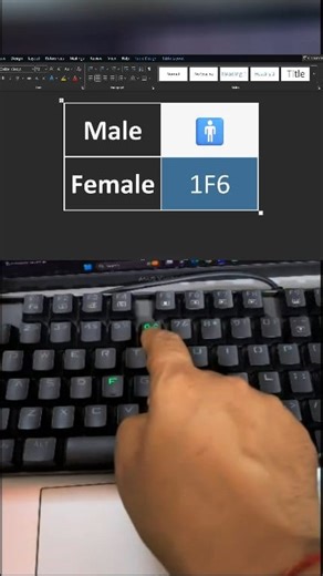 7.5K views · 21 reactions | #male #female #symbol #msword #computer #mouse #asmr #windows #keyboard Mister Typing | Mister Typing | Facebook