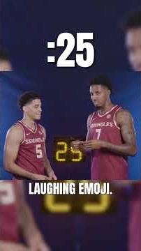 Beat the Buzzer with Florida State's Kobe Magee and Chauncey Wiggins 🔥🏀 #floridastate #basketball